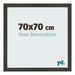 Fotokader 70x70cm Antraciet MDF Bologna Voorzijde Maat | Yourdecoration.be