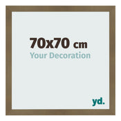 Fotokader 70x70cm Brons Decor MDF Bologna Voorzijde Maat | Yourdecoration.be