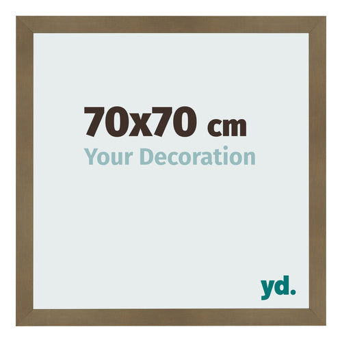 Fotokader 70x70cm Brons Decor MDF Bologna Voorzijde Maat | Yourdecoration.be