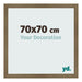 Fotokader 70x70cm Brons Decor MDF Bologna Voorzijde Maat | Yourdecoration.be