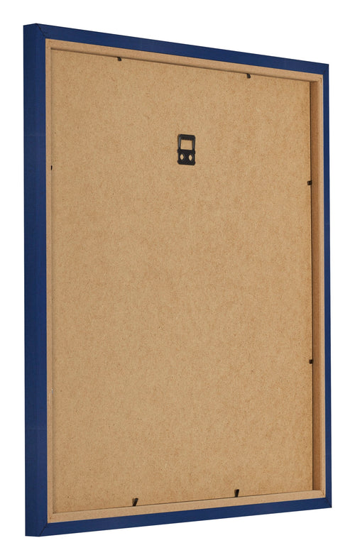 Fotokader 70x70cm Donkerblauw Geveegd MDF Bologna Achterzijde Schuin | Yourdecoration.be