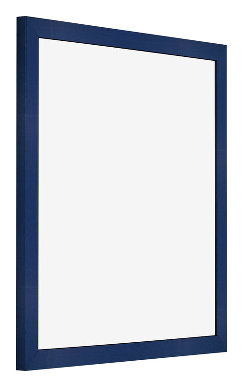 Fotokader 70x70cm Donkerblauw Geveegd MDF Bologna Voorzijde Schuin | Yourdecoration.be