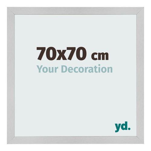 Fotokader 70x70cm Edelstaal MDF Bologna Voorzijde Maat | Yourdecoration.be