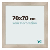 Fotokader 70x70cm Eiken Licht MDF Pisa Voorzijde Maat | Yourdecoration.be