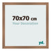 Fotokader 70x70cm Koper Decor MDF Bologna Voorzijde Maat | Yourdecoration.be