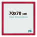 Fotokader 70x70cm Rood MDF Bologna Voorzijde Maat | Yourdecoration.be