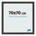 Fotokader 70x70cm Zwart Houtnerf MDF Bologna Voorzijde Maat | Yourdecoration.be