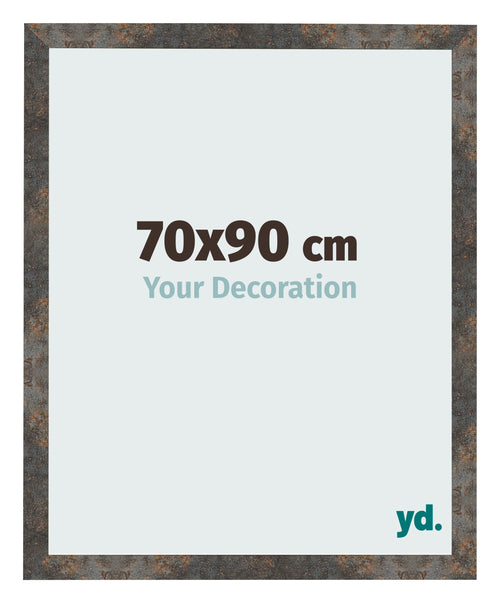 Fotokader 70x90 cm Geoxideerd Metaal MDF Bologna Voorzijde Maat | Yourdecoration.be