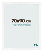 Fotokader 70x90 cm Wit Hoogglans MDF Bologna Voorzijde Maat | Yourdecoration.be