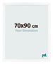 Fotokader 70x90 cm Wit Mat MDF Bologna Voorzijde Maat | Yourdecoration.be