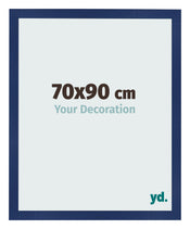 Fotokader 70x90cm Donkerblauw Geveegd MDF Bologna Voorzijde Maat | Yourdecoration.be
