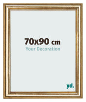 Fotokader 70x90cm Goud Antiek MDF Lazio Voorzijde Maat | Yourdecoration.be