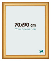 Fotokader 70x90cm Goud Mat MDF Lazio Voorzijde Maat | Yourdecoration.be