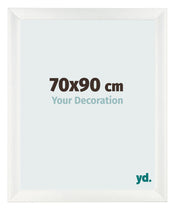 Fotokader 70x90cm Wit Geveegd MDF Pisa Voorzijde Maat | Yourdecoration.be