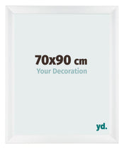 Fotokader 70x90cm Wit Hoogglans MDF Pisa Voorzijde Maat | Yourdecoration.be