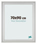 Fotokader 70x90cm Zilver Mat MDF Lazio Voorzijde Maat | Yourdecoration.be