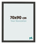 Fotokader 70x90cm Zwart Houtnerf MDF Bologna Voorzijde Maat | Yourdecoration.be