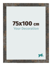 Fotokader 75x100 cm Geoxideerd Metaal MDF Bologna Voorzijde Maat | Yourdecoration.be