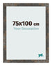 Fotokader 75x100 cm Geoxideerd Metaal MDF Bologna Voorzijde Maat | Yourdecoration.be