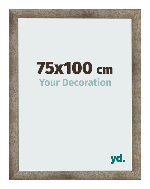 Fotokader 75x100 cm Metaal Vintage MDF Bologna Voorzijde Maat | Yourdecoration.be