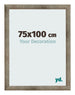 Fotokader 75x100 cm Metaal Vintage MDF Bologna Voorzijde Maat | Yourdecoration.be