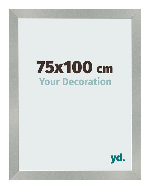 Fotokader 75x100cm Aluminium Geborsteld MDF Bologna Voorzijde Maat | Yourdecoration.be