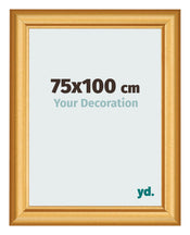 Fotokader 75x100cm Goud Mat MDF Lazio Voorzijde Maat | Yourdecoration.be