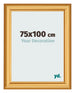 Fotokader 75x100cm Goud Mat MDF Lazio Voorzijde Maat | Yourdecoration.be