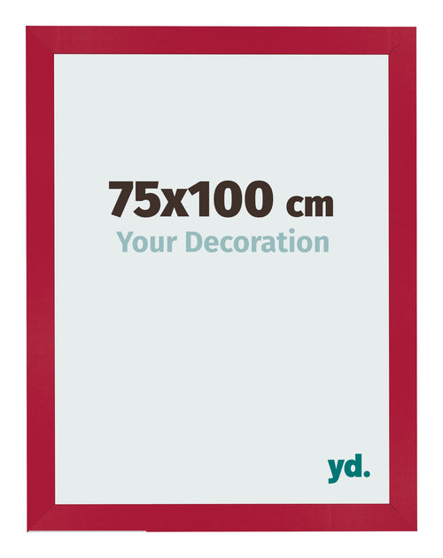 Fotokader 75x100cm Rood MDF Bologna Voorzijde Maat | Yourdecoration.be