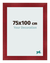 Fotokader 75x100cm Wijnrood Geveegd MDF Pisa Voorzijde Maat | Yourdecoration.be