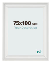 Fotokader 75x100cm Wit Geveegd MDF Lazio Voorzijde Maat | Yourdecoration.be