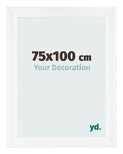 Fotokader 75x100cm Wit Mat MDF Pisa Voorzijde Maat | Yourdecoration.be
