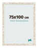 Fotokader 75x100cm Wit Vintage MDF Bologna Voorzijde Maat | Yourdecoration.be