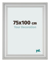 Fotokader 75x100cm Zilver Mat MDF Lazio Voorzijde Maat | Yourdecoration.be