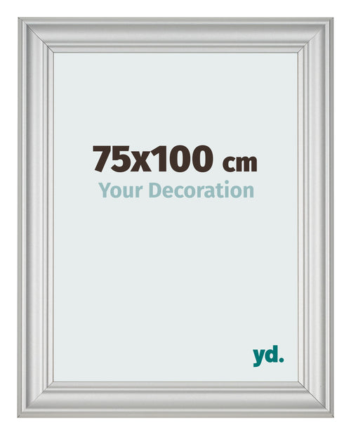 Fotokader 75x100cm Zilver Mat MDF Lazio Voorzijde Maat | Yourdecoration.be