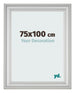 Fotokader 75x100cm Zilver Mat MDF Lazio Voorzijde Maat | Yourdecoration.be
