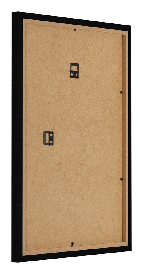 Fotokader 75x100cm Zwart Hoogglans MDF Bologna Achterzijde Schuin | Yourdecoration.be