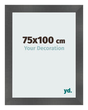 Fotokader 75x100cm Zwart Mat MDF Pisa Voorzijde Maat | Yourdecoration.be