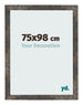 Fotokader 75x98 cm Geoxideerd Metaal MDF Bologna Voorzijde Maat | Yourdecoration.be