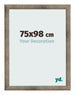 Fotokader 75x98 cm Metaal Vintage MDF Bologna Voorzijde Maat | Yourdecoration.be