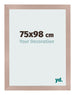 Fotokader 75x98 cm Oudroze MDF Bologna Voorzijde Maat | Yourdecoration.be