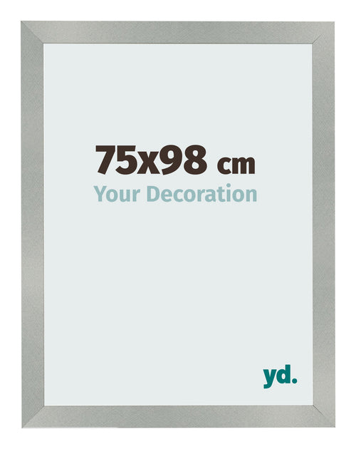 Fotokader 75x98cm Aluminium Geborsteld MDF Bologna Voorzijde Maat | Yourdecoration.be