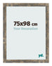 Fotokader 75x98cm Blauw Goud Gemeleerd MDF Bologna Voorzijde Maat | Yourdecoration.be