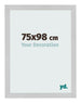 Fotokader 75x98cm Edelstaal MDF Bologna Voorzijde Maat | Yourdecoration.be