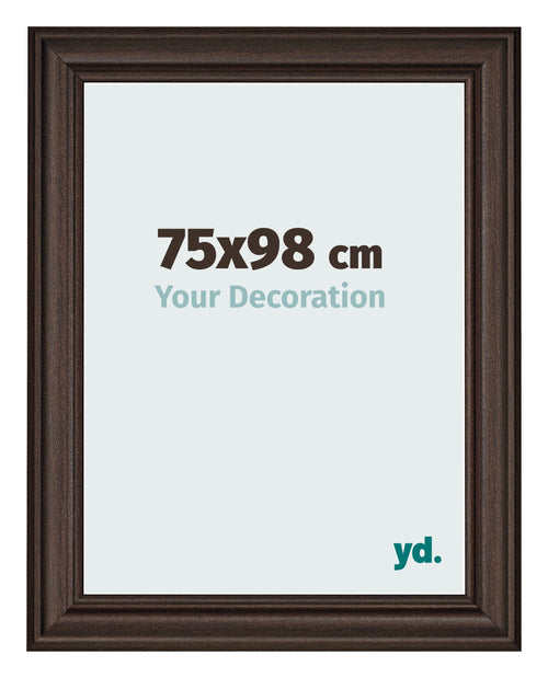 Fotokader 75x98cm Eiken Donker MDF Lazio Voorzijde Maat | Yourdecoration.be