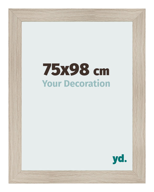 Fotokader 75x98cm Eiken Licht MDF Pisa Voorzijde Maat | Yourdecoration.be