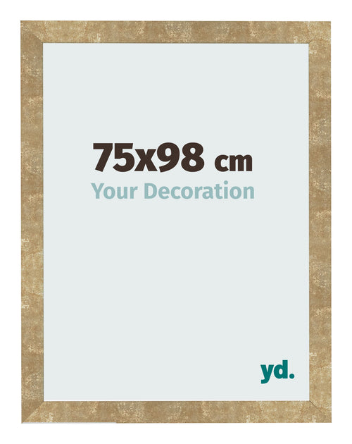 Fotokader 75x98cm Goud Antiek MDF Bologna Voorzijde Maat | Yourdecoration.be
