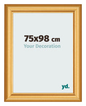 Fotokader 75x98cm Goud Mat MDF Lazio Voorzijde Maat | Yourdecoration.be