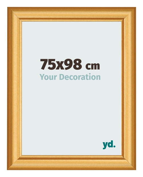 Fotokader 75x98cm Goud Mat MDF Lazio Voorzijde Maat | Yourdecoration.be