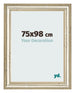 Fotokader 75x98cm Metaalglans MDF Lazio Voorzijde Maat | Yourdecoration.be